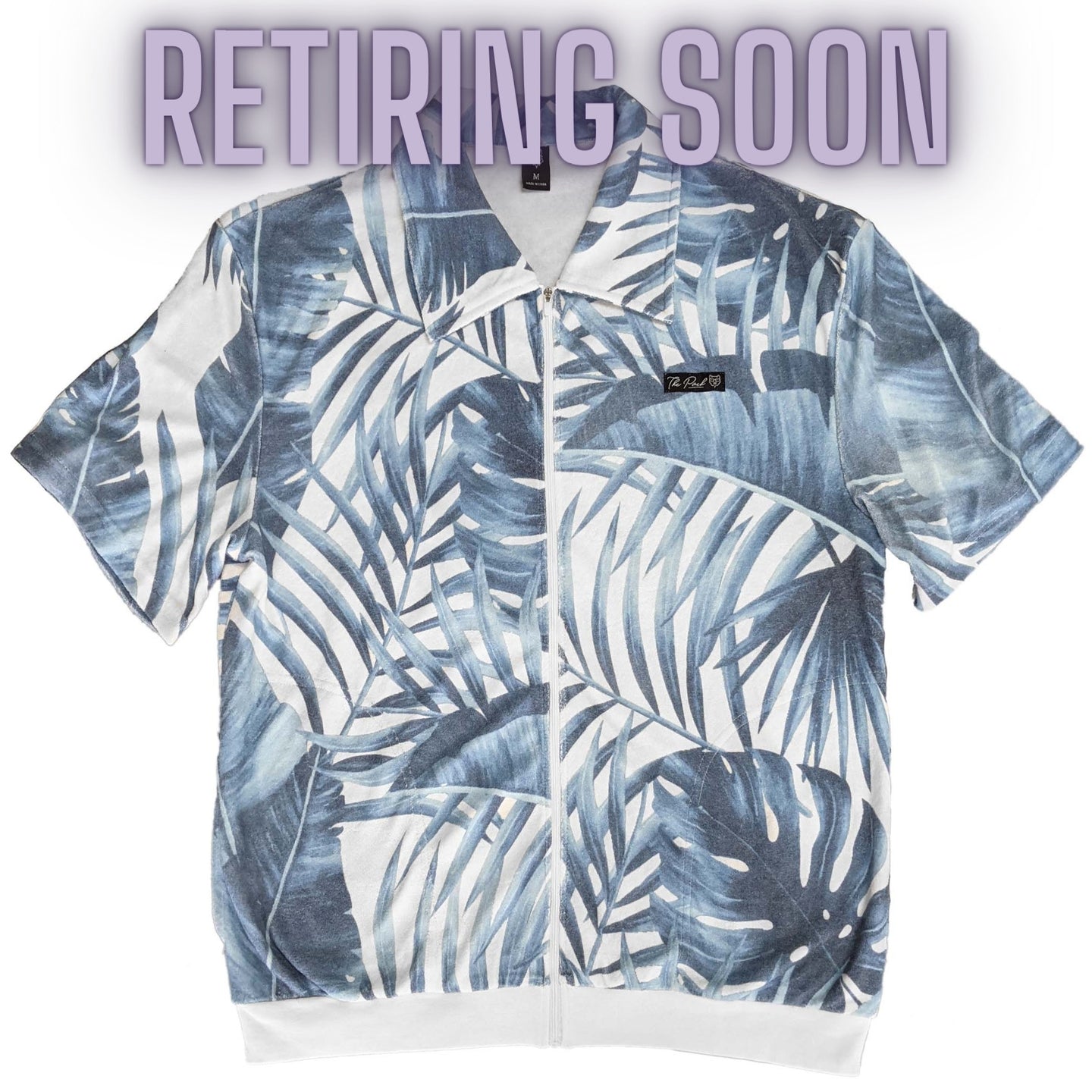 Paradise Palm TerryButter Zip