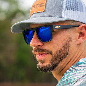 Club House - Matte Black Blue Polarized