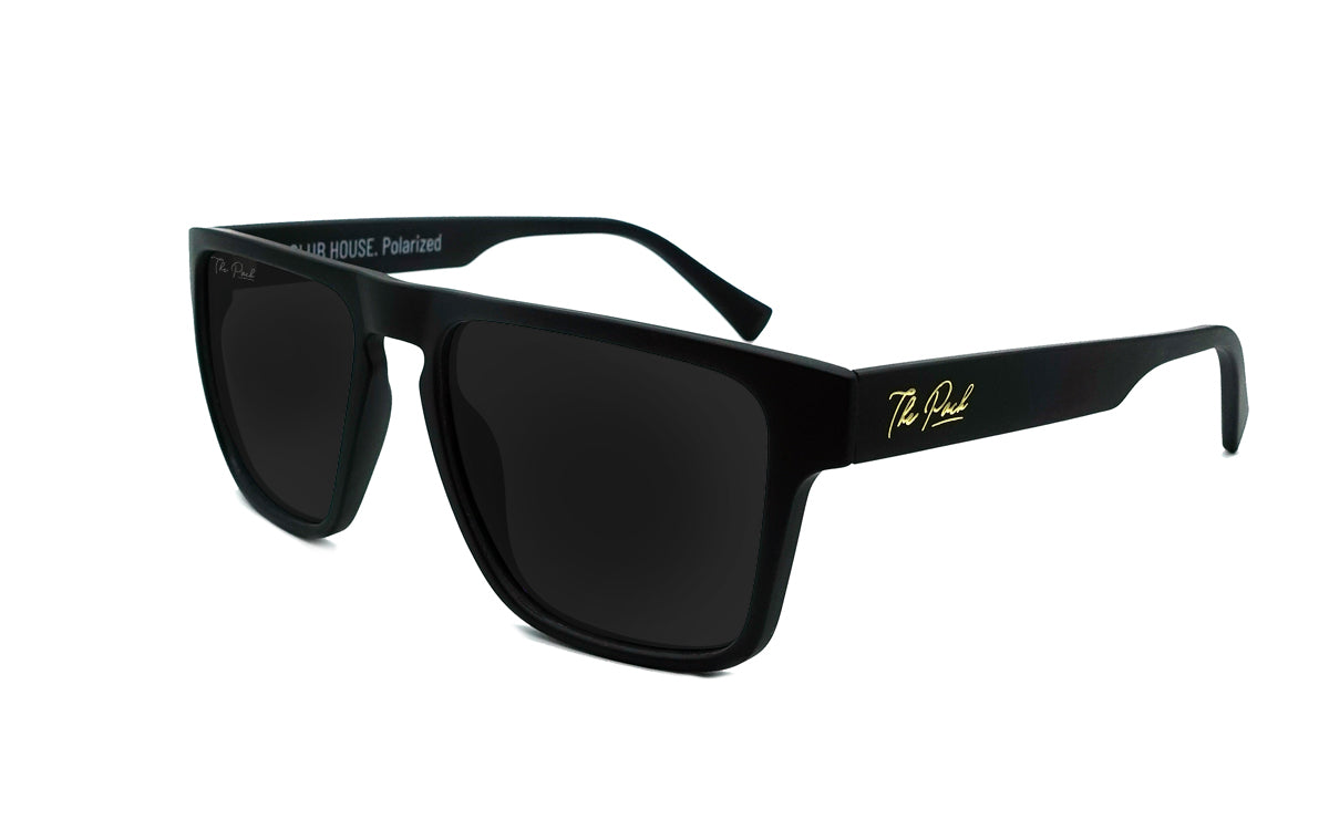 Club House - Matte Black Blackout Polarized – The Pack Brand
