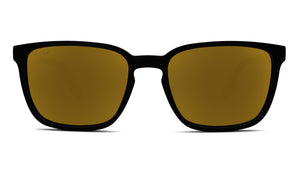 Mulligan Matte Black Gold Polarized