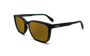 Mulligan Matte Black Gold Polarized