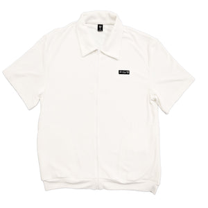 OG White Zip Up Terry Cloth Shirt – The Pack Brand